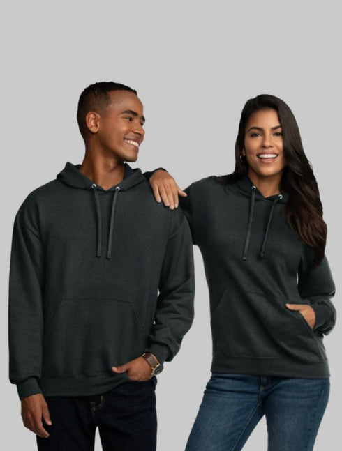 FRUIT OF THE LOOM EVERSOFT FLEECE PULLOVER HOODIE SWEATSHIRT